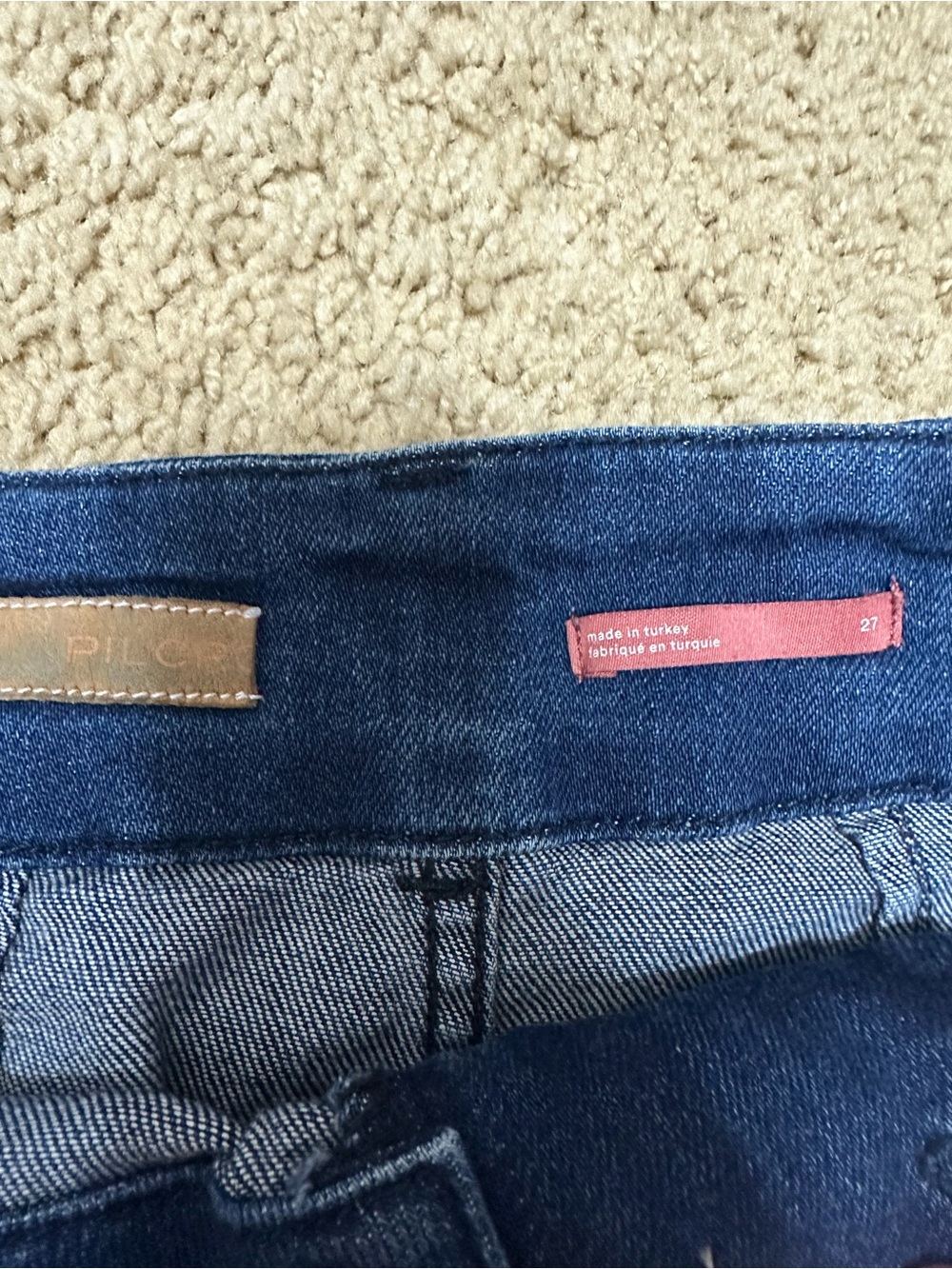 Pilcro Wide-Leg Cropped Jeans in Deep Indigo - Picture 3 of 3